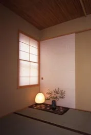 竪格子の家 室内